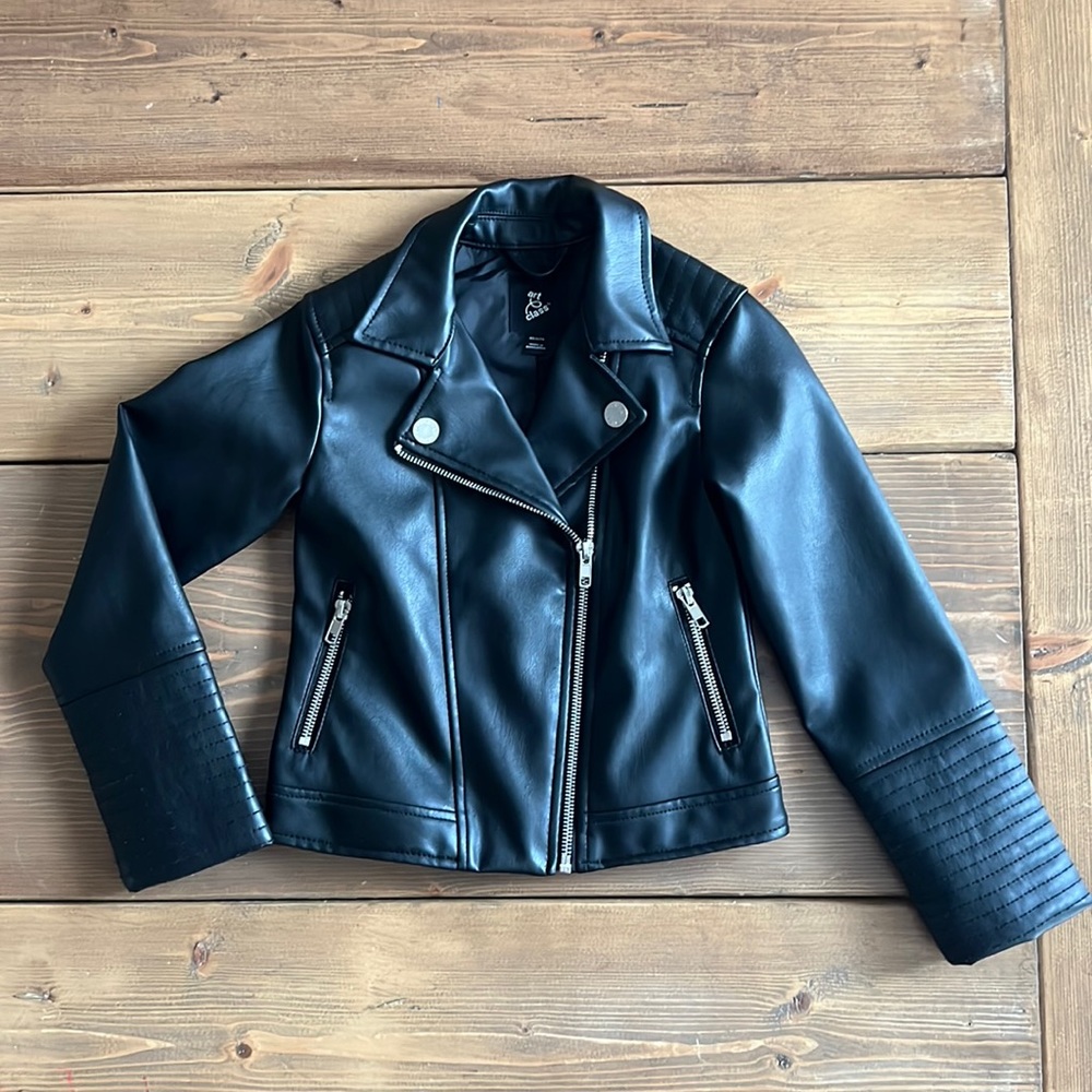 Kids Faux Leather Jacket